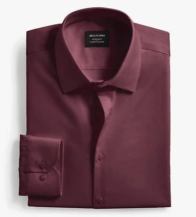Modern Fit Non- Iron Sateen Dress Shirt