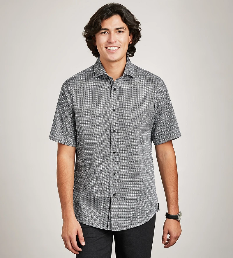 Short Sleeve Printed Casual Shirt