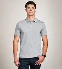 Hechter Paris Modern Fit Geo Pattern Structured Collar Polo