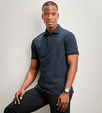 Jermyn & Bond Modern Fit Tonal Paseily Polo