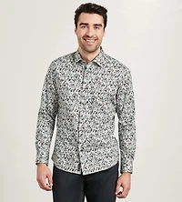 Long Sleeve 360 Stretch Floral Print Sport Shirt