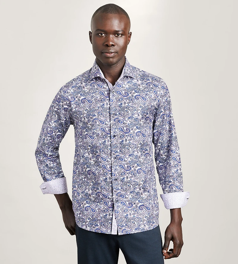 Long Sleeve Floral Print Casual Shirt