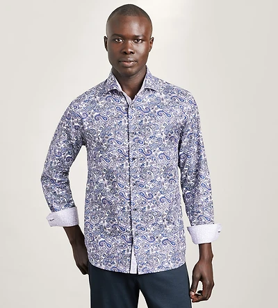 Long Sleeve Floral Print Casual Shirt