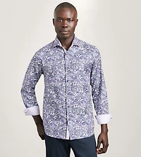 Long Sleeve Floral Print Casual Shirt