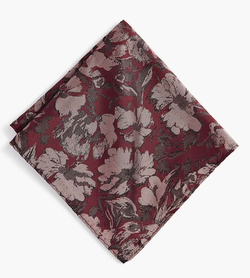 Floral Jacquard Pocket Square