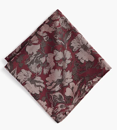 Floral Jacquard Pocket Square