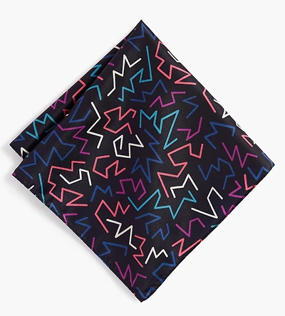 Zig Zag Pocket Square
