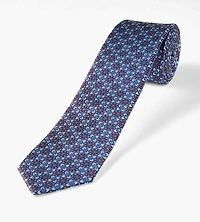 Geometric Floral Tie