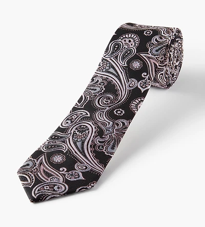 Cravate à motif cachemire large