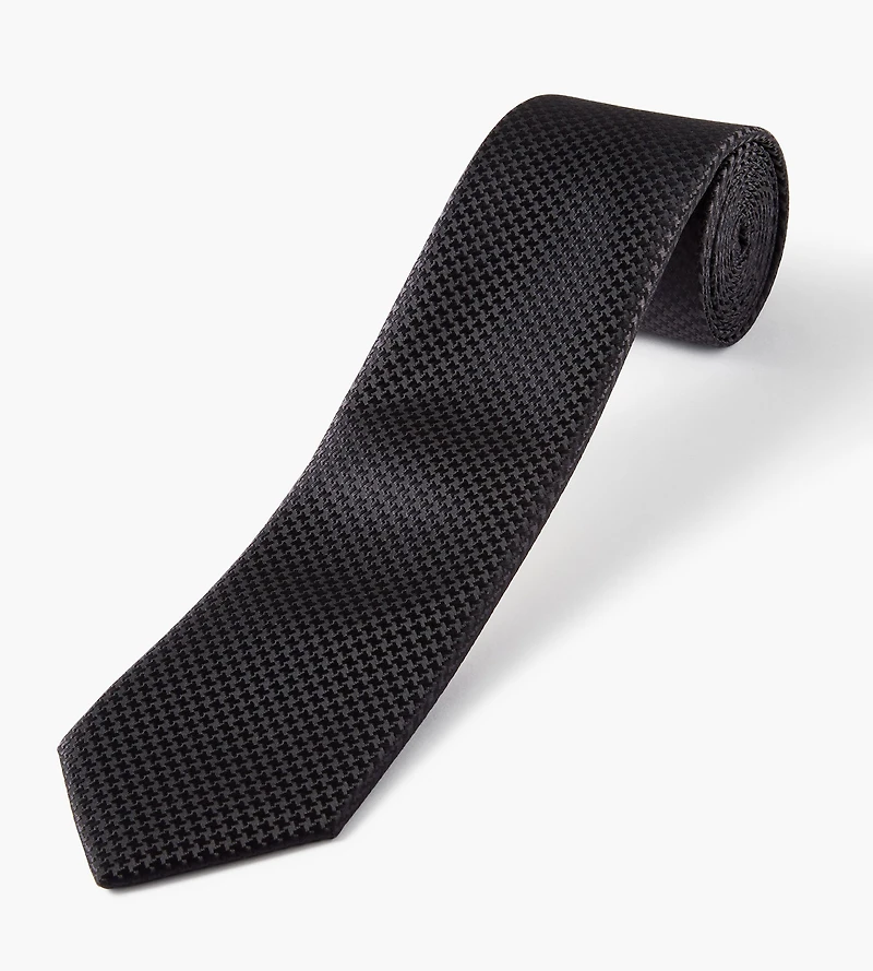 Tonal Houndsthooth Tie