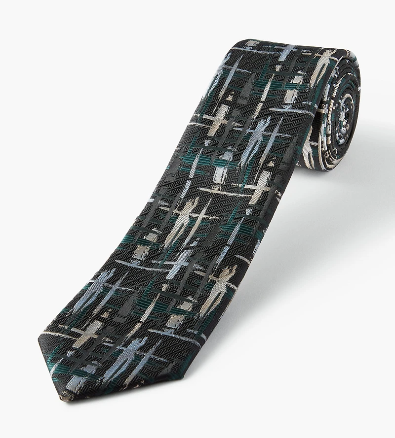 Broken Check Tie