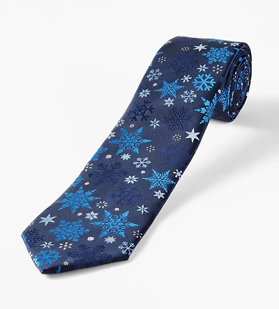 Lurex Snowflake Tie
