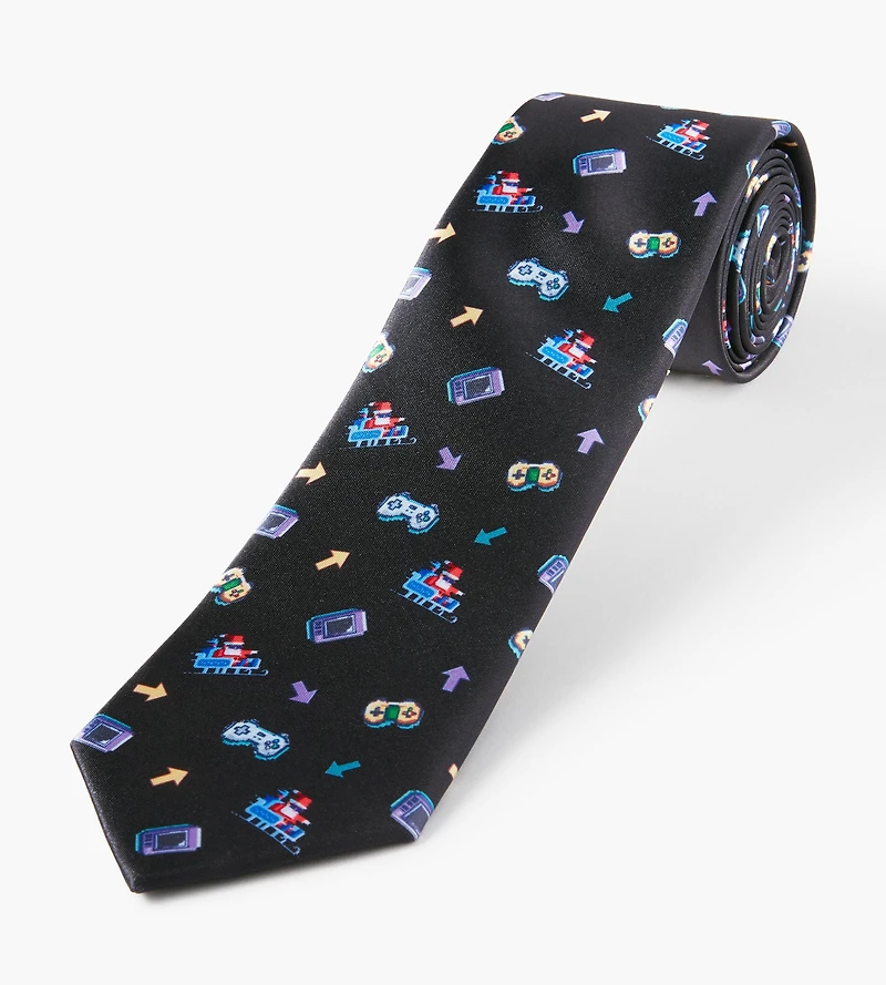 Gaming Santa Retro Tie