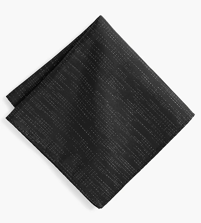 Lurex Stripe Pocket Square
