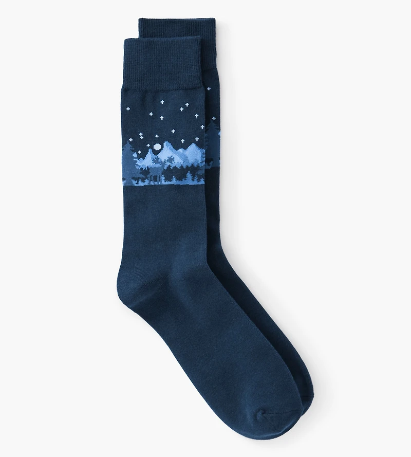 Night Landscape Socks