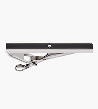 Black Crystal Tie Bar