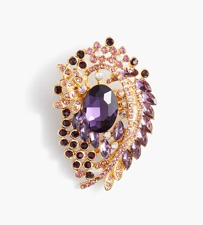 Paisley Jewel Brooch