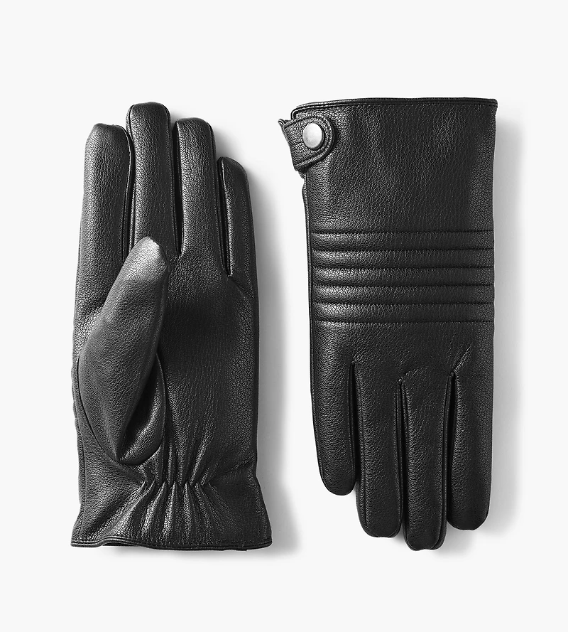 Vegan Quilted Horizontally Gloves