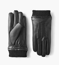 Vegan Rib Knit Cuff Gloves