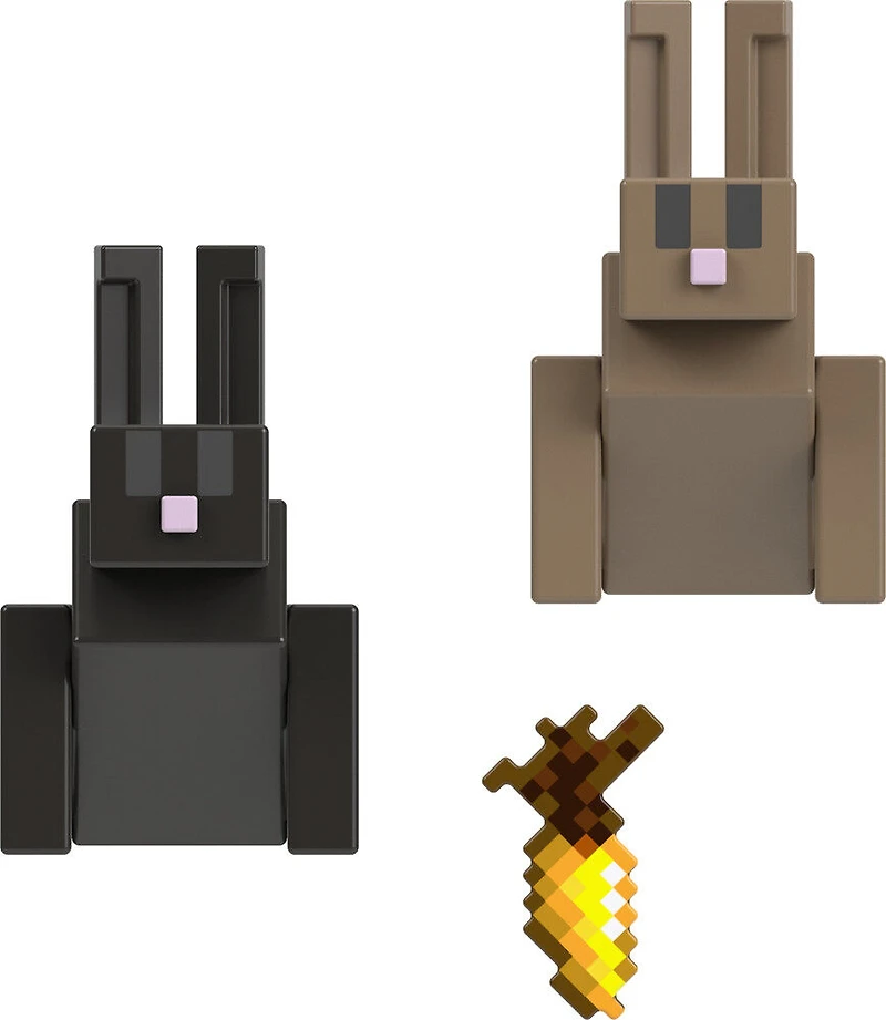 Minecraft Toys 3.25-inch Action Figures Collection, Deco Rabbit