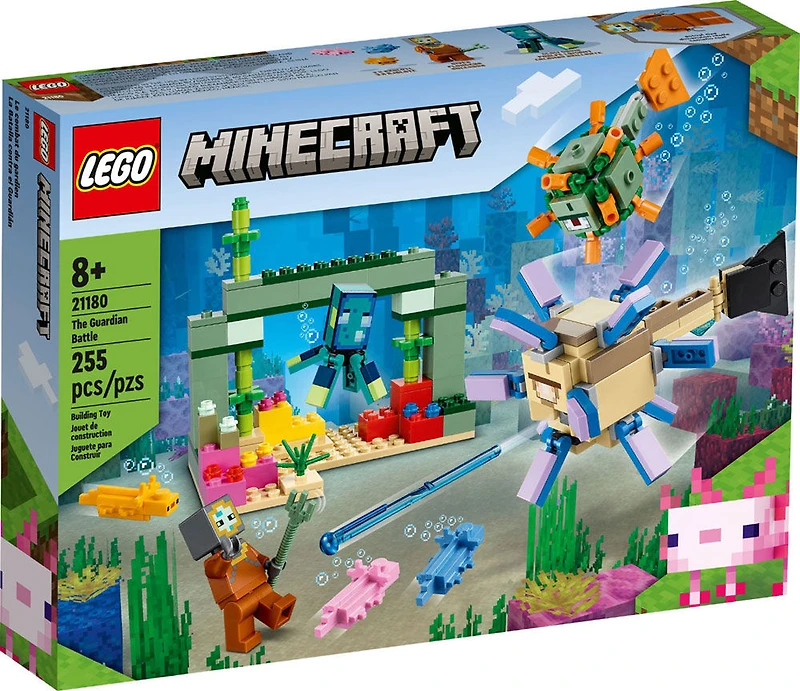LEGO Minecraft Le combat des gardiens 21180 Ensemble de construction (255 pièces)