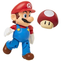World of Nintendo 4" Figures Wave 19 -  Super Mario with Red Mushroom