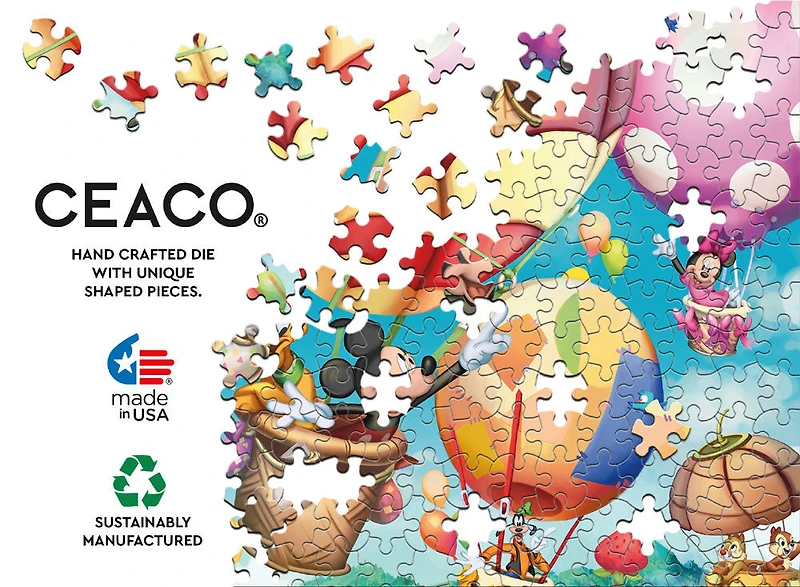 Disney - Mickey's Air Balloon - 300 Oversized Piece Jigsaw Puzzle