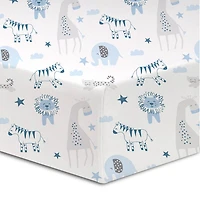 Koala Baby - Flannel 1 Pack Safari Crib Sheet