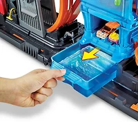 Hot Wheels City-Coffret Station de Lavage Ultime Pieuvre