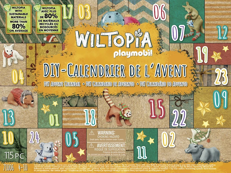 Calendrier de l'Avent : Tour du monde des animaux