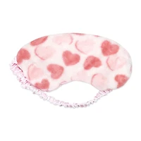 Jesse & Lulu Lounge Blanket with Sleep Mask: Pink Heart  Blanket