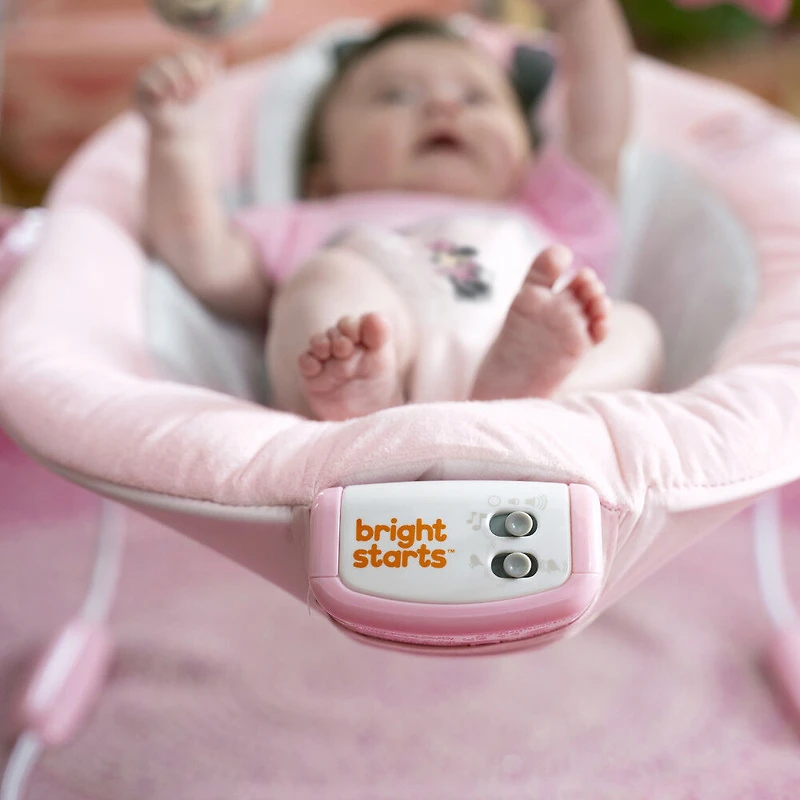 Transat de Bright Starts et Disney Baby MINNIE MOUSE Rosy Skies Comfy Bouncer