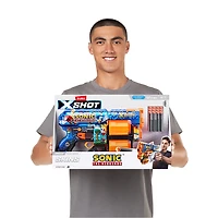 XSHOT Skins Dread Blaster - Mega Sonic Skin (12 Darts) by ZURU