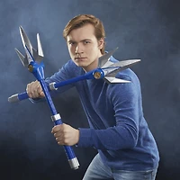 Power Rangers Lightning Collection, Lance de pouvoir du Ranger Bleu Mighty Morphin, article de cosplay premium de collection Billy Cranston