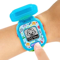 CoComelon JJ's Learning Smart Watch Toy for Kids with 3 Education-Based Games, Alarm Clock, and Stop Watch