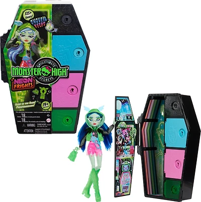Monster High Doll, Ghoulia Yelps, Skulltimate Secrets: Neon Frights