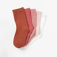 chaussettes mi-mollet de base rose RISE Little Earthling