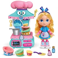 Ensemble de Jeu de Four Magique de la Boulangerie d'Alice au Pays des Merveilles de Disney Junior avec Poupée d'Alice de 25 cm (10 pouces) et Accessoires
