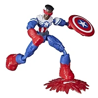 Marvel Avengers Bend and Flex - Figurine flexible de super-héros Captain America