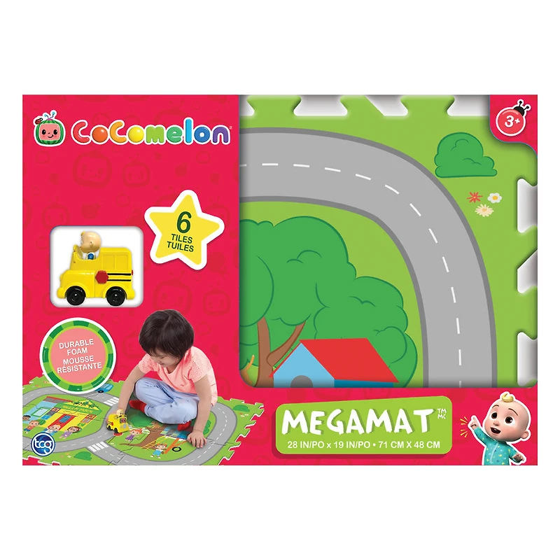 MEGAMAT - CocoMelon ensemble de 6 tuiles pour tapis de jeu