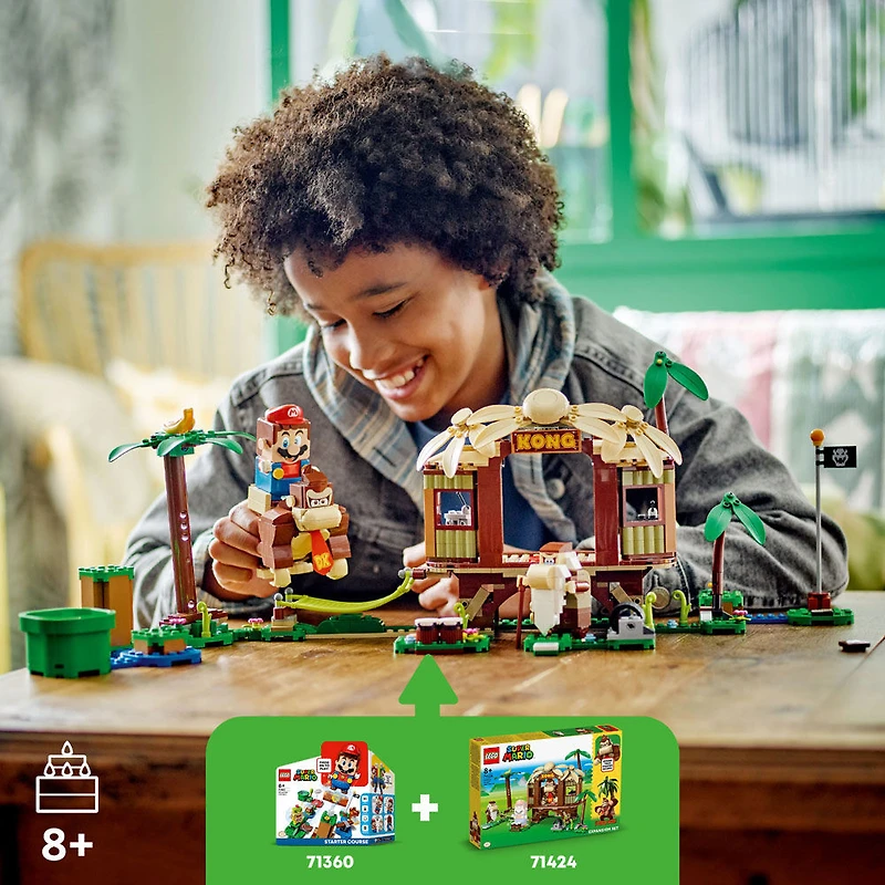 LEGO Super Mario Donkey Kong's Tree House Expansion Set 71424 Building Toy Set (555 Pieces)