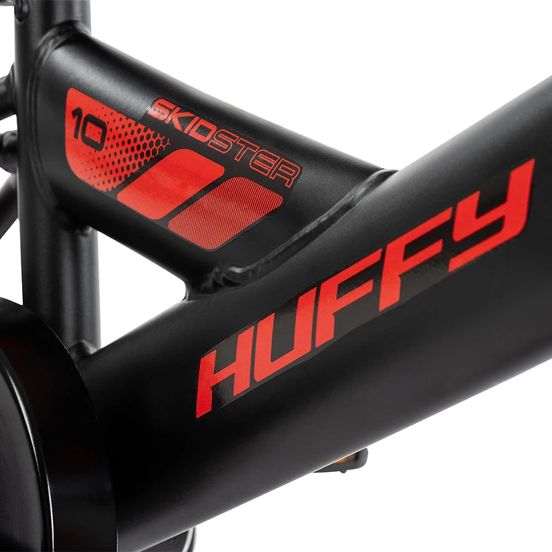 Vélo Skidster de Huffy de 10 pouces, noir et rouge - Notre exclusivité