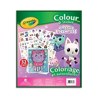 Crayola Colour and Sticker Book, Gabby's Dollhouse