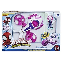 Marvel Spidey and His Amazing Friends Change 'N Go Ghost-Copter And Ghost-Spider