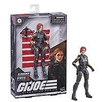 G.I. Joe Classified Series, Snake Eyes: G.I. Joe Origins, figurine Scarlett 20 premium de 15 cm, emballage spécial