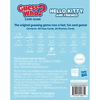 USAopoly GUESS WHO? Card Game: Hello Kitty and Friends - Édition anglaise