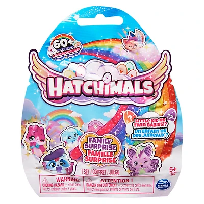 Hatchimals CollEGGtibles, Famille surprise avec 1 petit enfant ou 2 bébés (les styles peuvent varier)