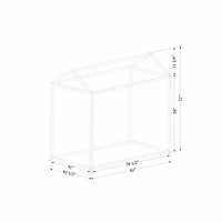 Sweedi Maison lit Simple Bleu marin