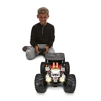 Camion Monstre Hot Wheels 1/10e avec Phares qui S'Allument et Bruits de Moteur - Bone Shaker