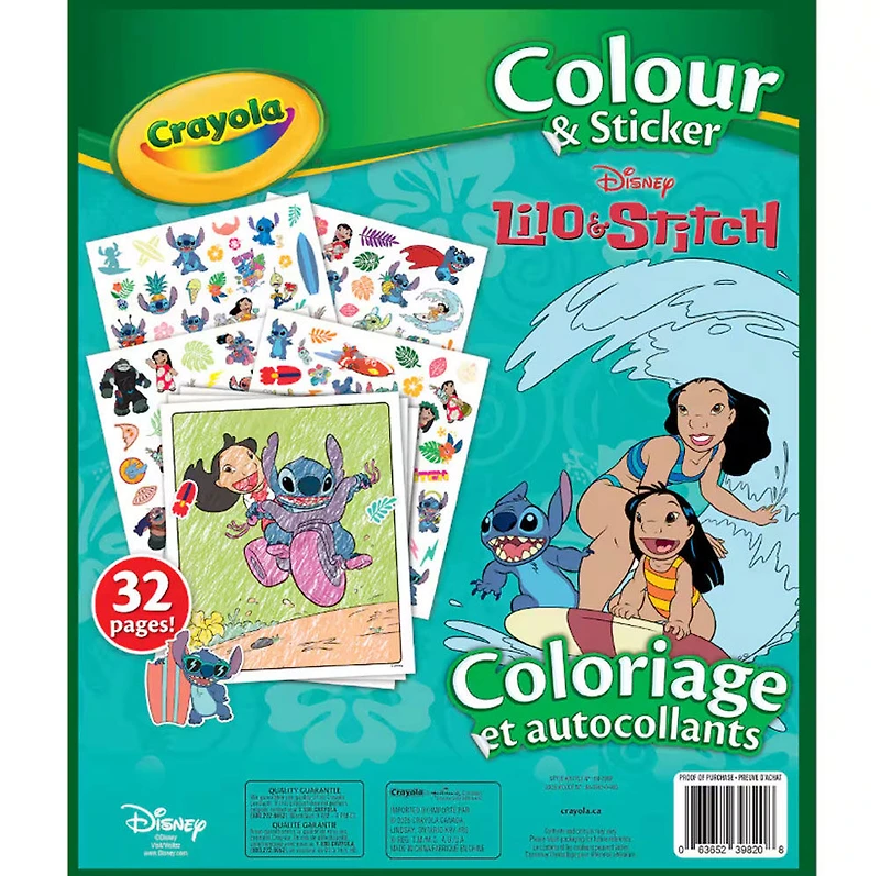 Crayola Colour & Sticker, Lilo & Stitch